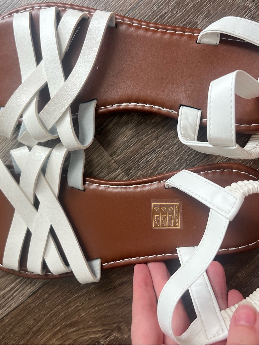Women’s White Strappy Sandals - Classic Summer Slide